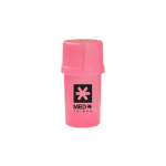 Medtainer | Storage w/ Grinder Translucent Pink w/ Black Medtainer | Logo, 20 Dram | Keep Your Grind Fresh and Easy