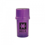 Medtainer | Storage w/ Grinder Translucent Purple w/ Black Medtainer | Logo - 20 Dram | Elevate Your Storage and Grinding Game