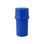 Medtainer | Storage w/ Grinder Solid Blue - 20 Dram | The Ultimate Convenience for On-The-Go Herb Enthusiasts!