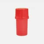 Medtainer | Storage w/ Grinder Translucent Red, 20 Dram | Effortless Storage and Grinding Solution