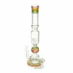 4:20 Generic Label USA 18" Rasta Inline to Showerhead Oil Rig 18mm