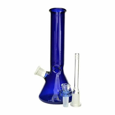 Generic Label 9.5″ Beaker Water Pipe 18mm – Blue