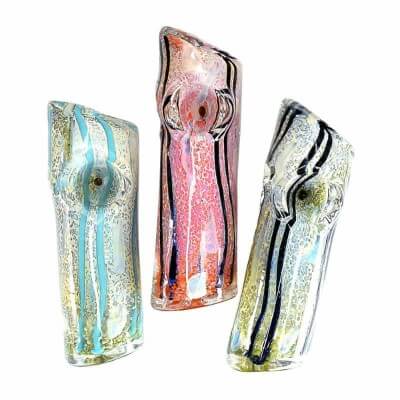 Generic Label Heavy Angled Marble Hand Pipe 4.5″ – Assorted Colors