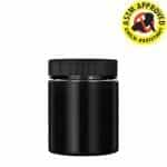 420º Below | 4oz Child Resistant Flush Cap Glass Jars - Glossy Black