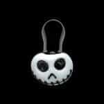 Chameleon Glass Jack Skellington Glass Pipe - White / Black | Spooky Fun for Every Celebration