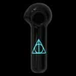 Chameleon Glass | Deathly Hallows Glass Pipe - Glow in the Dark | Illuminate Your Puffing Journey in Style