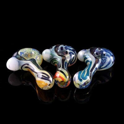 Glassheads Dichro Inside-Out Pancake Head Hand Pipe - Assorted Colors