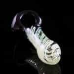 420º Below | 4" Green Slime Color Changing Silver Fumed Inside-Out Spoon Hand Pipe