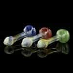 420º Below | 3-3.5" Color Changing Inside Out Frit Head Hand Pipe - Assorted Colors