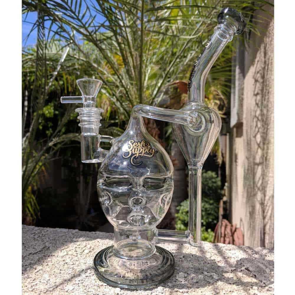 Sesh Supply "Atlas" Faberge Egg Recycler with Propeller Perc - Charcoal / B