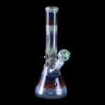 Chameleon Glass | 12" Galactic Series Beaker Fumed & Colored Glass Water Pipe - Color Changing