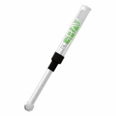 GRAV® 4" Glass Blunt - Clear / Assorted Logo Colors