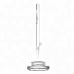 GRAV | 7" Vapor StRAW | & Dish - Clear | Sleek and Functional Vapor Solution