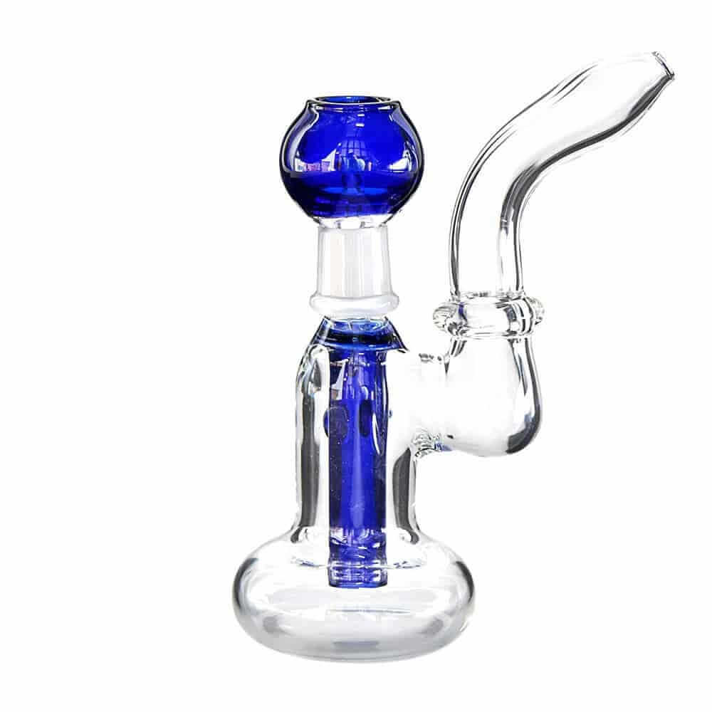 Generic Label 5.5" Blue Stem Oil Rig - 14mm