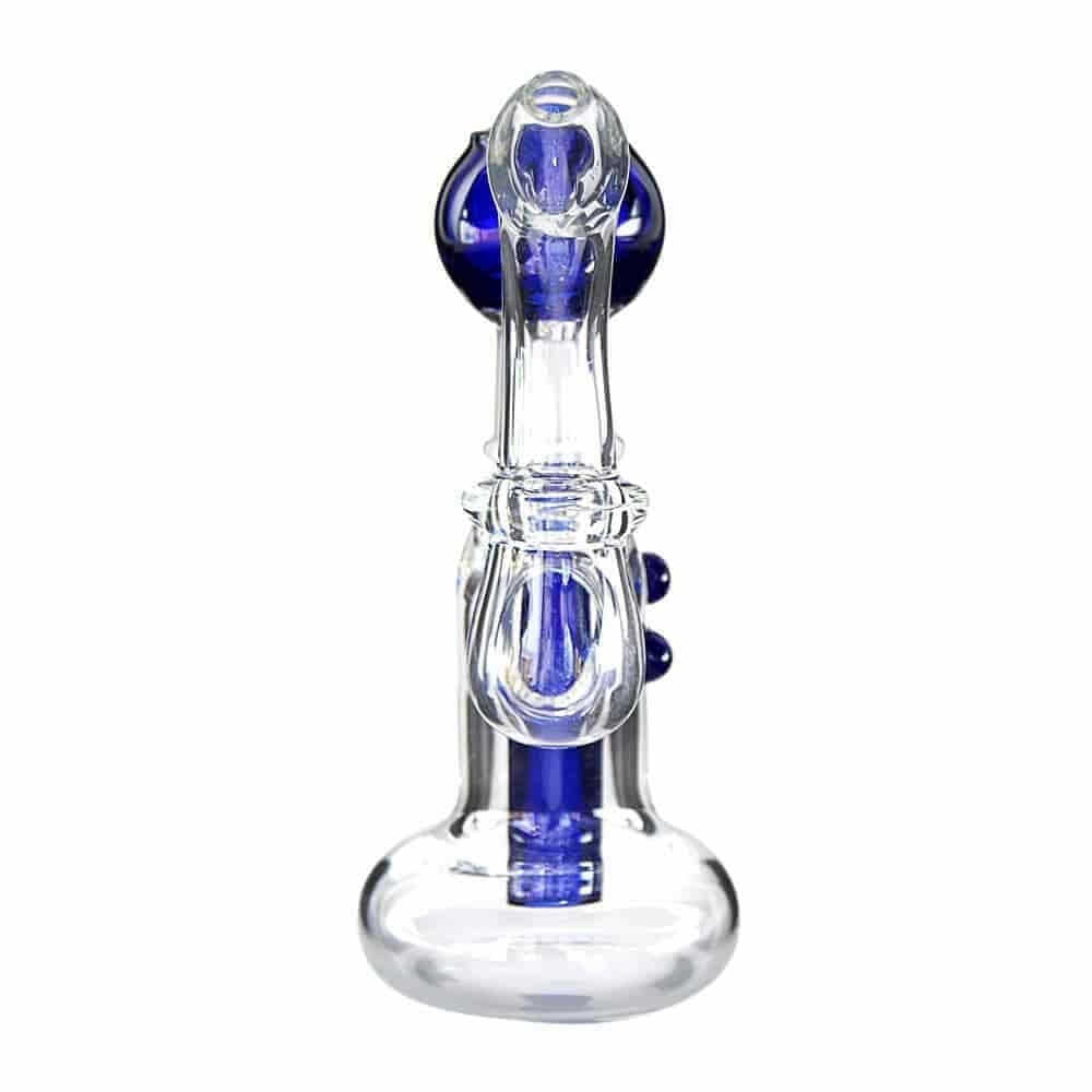 Generic Label 5.5" Blue Stem Oil Rig - 14mm / 4