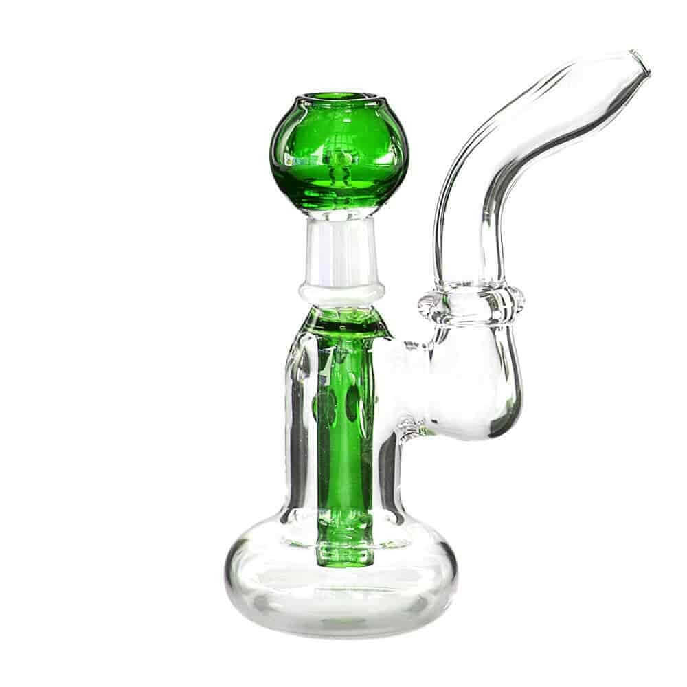 4:20 Generic Label 5.5" Green Stem Oil Rig 14mm