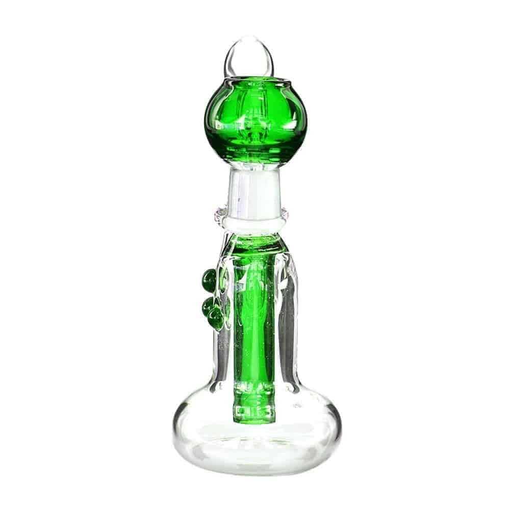 4:20 Generic Label 5.5" Green Stem Oil Rig 14mm / 5