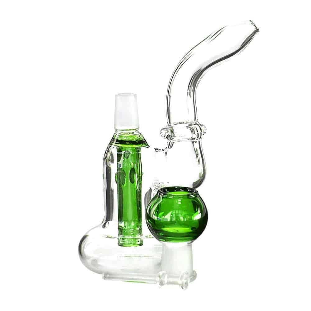 4:20 Generic Label 5.5" Green Stem Oil Rig 14mm / 4