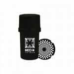 Medtainer | Storage w/ Grinder "Check Mate" Black / 20 Dram | Your Ultimate Companion for Secure Storage & Effortless Grinding