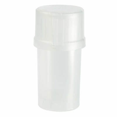 The Medtainer Storage w/ Grinder Large 40 Dram - Clear