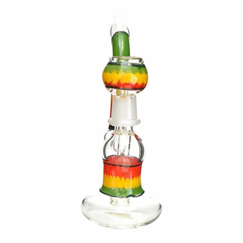 Generic Label 7.5" Raked Rasta Oil Rig - 18mm / 4