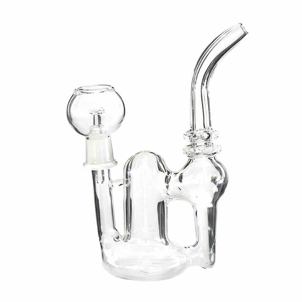 4:20 Generic Label 6.5" Double Ring Recycler - 14mm