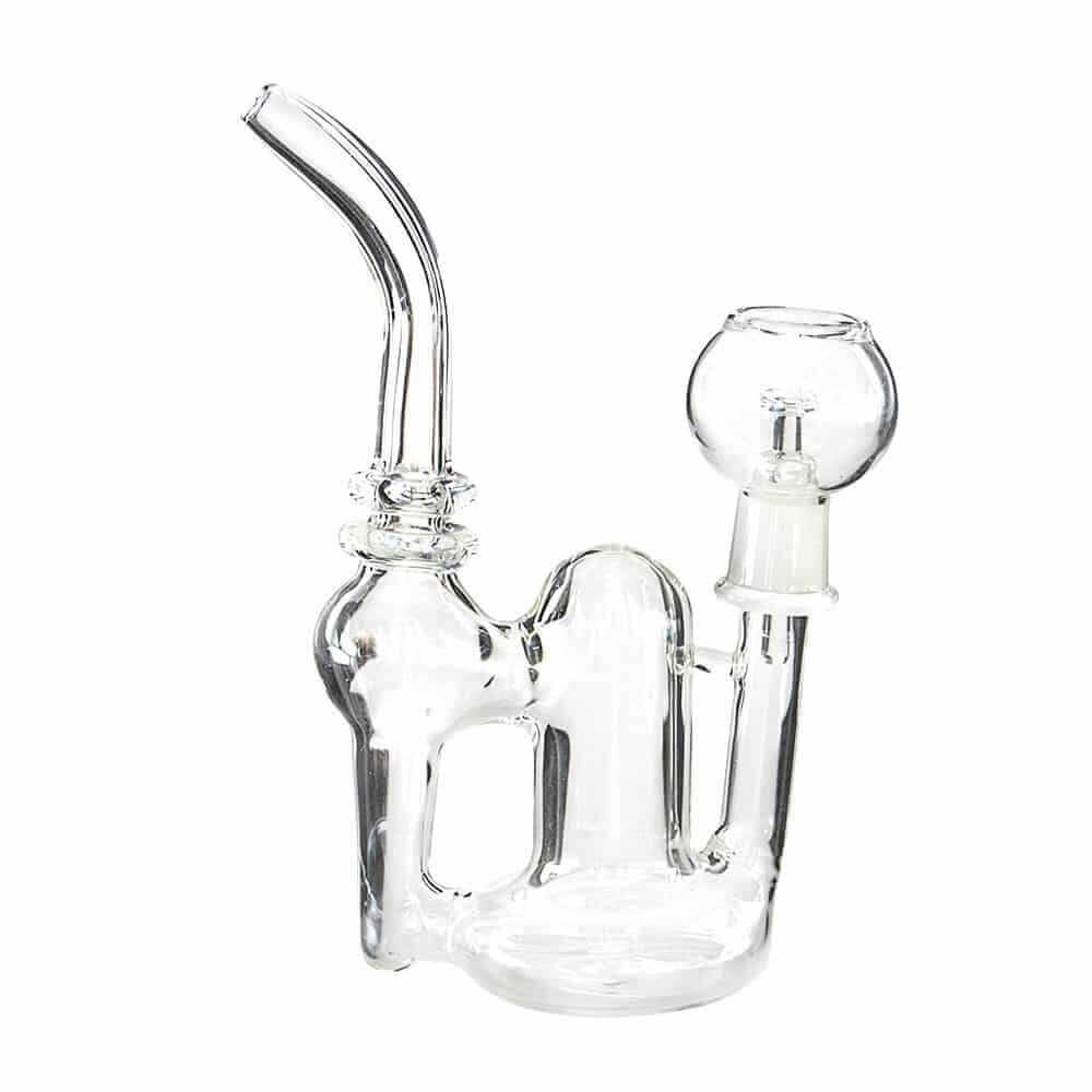 4:20 Generic Label 6.5" Double Ring Recycler - 14mm / 3