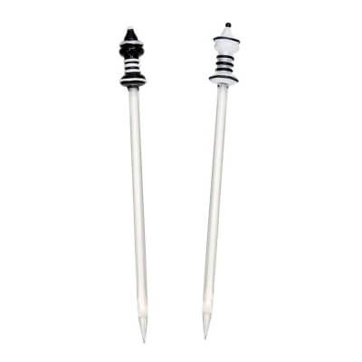 4:20 Generic Label 7" Glass Sword Dabber - Assorted Colors