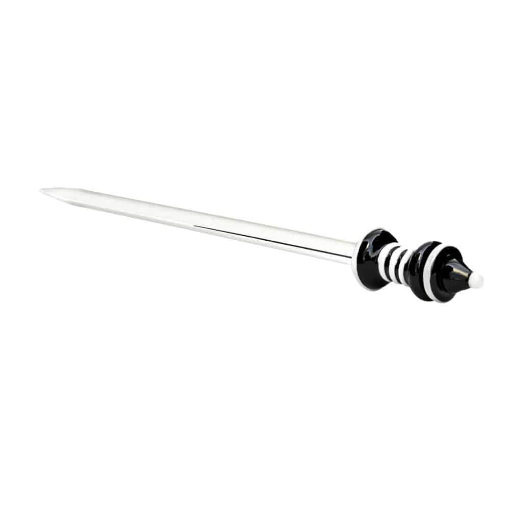 4:20 Generic Label 7" Glass Sword Dabber - Assorted Colors / 3