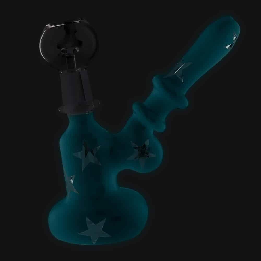 4:20 Generic Label 4.5" "Glow in the Dark Star" Oil Rig - 14mm / Glow