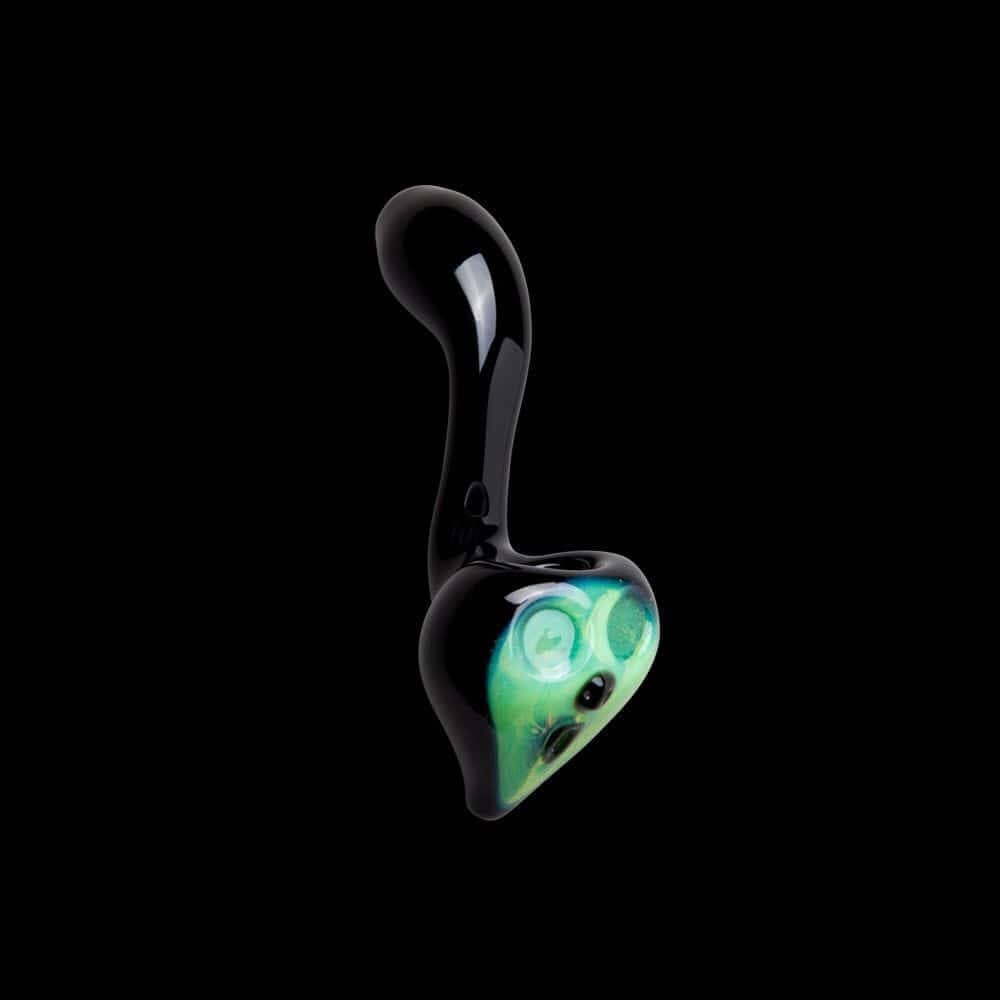 Chameleon Glass Scream Glass Pipe - Slime Green