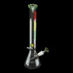 ROOR | Custom Beaker 18" 50mm x 5mm w/ Rasta Crown | The Ultimate Smart Rig for Dab Enthusiasts