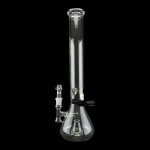 ROOR Tech | Clear Fixed 18" 50mm x 5mm Beaker - Orange | Elevate Your Smoke Session with an Iconic Design