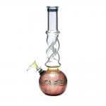 420º Below | USA Glass 10" Twisted Neck Glass Egg Water Pipe - Assorted Colors