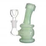 420º Below | 4" Jade Mini Water Pipe w/ Thick Base - 10mm