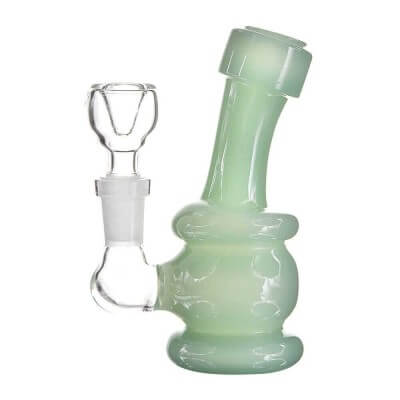 4:20 Generic Label 4" Jade Mini Water Pipe - 10mm