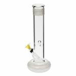 Bio Hazrard | 12" 50mm "Hollowfoot" Water Pipe w/ Slide - White