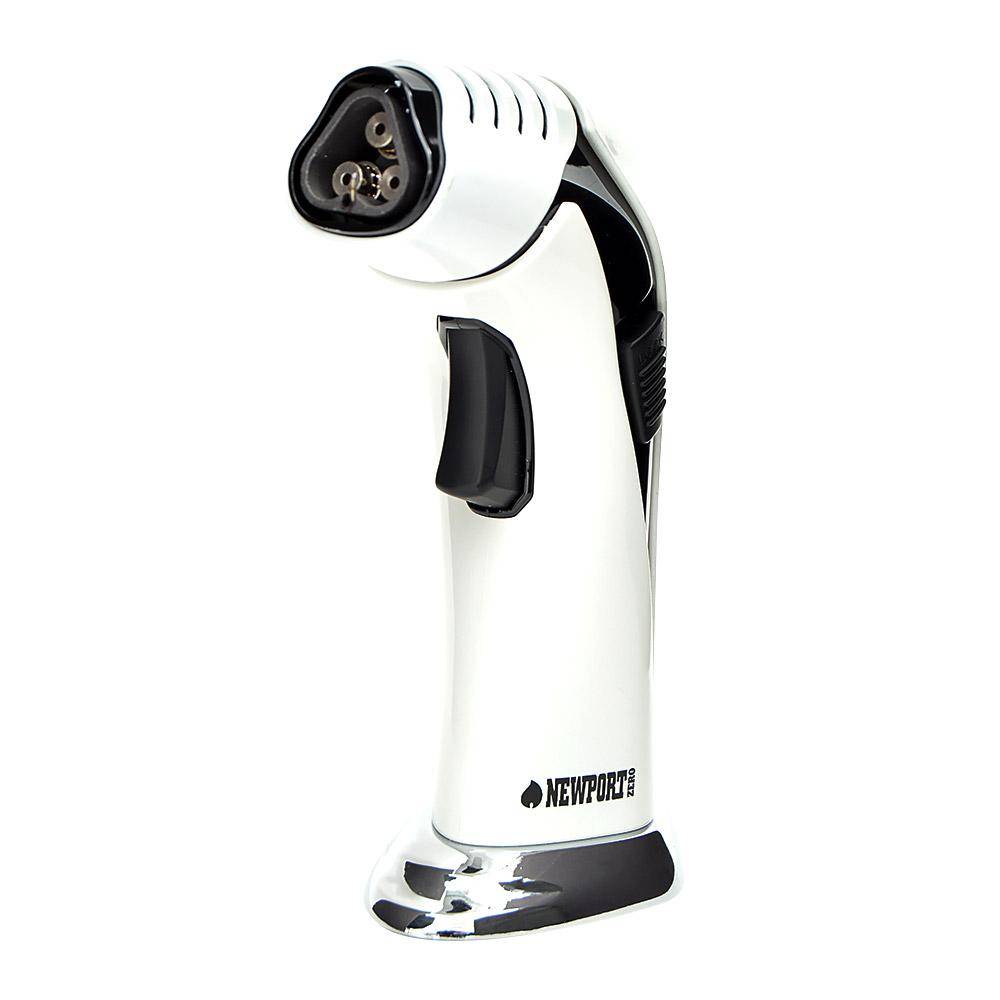 Newport Triple Flame Torch - White/Black