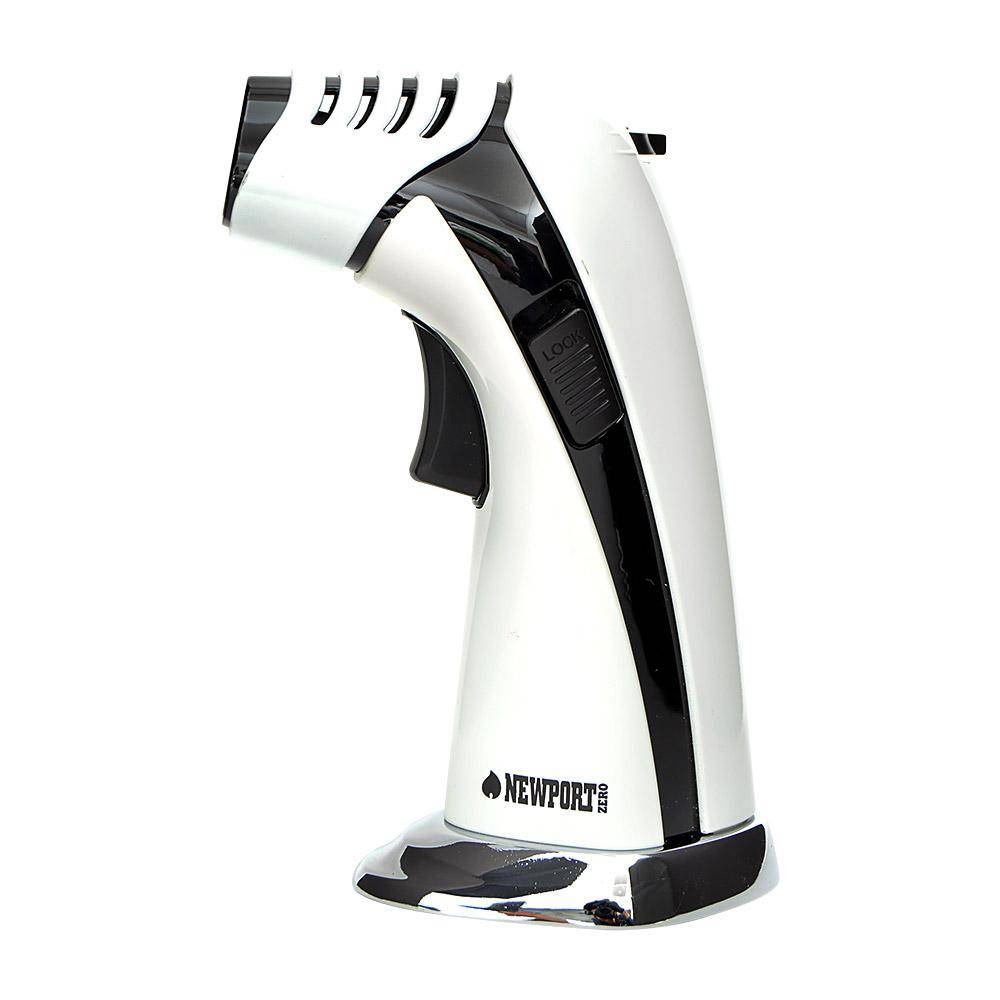 Newport Triple Flame Torch - White/Black - 2