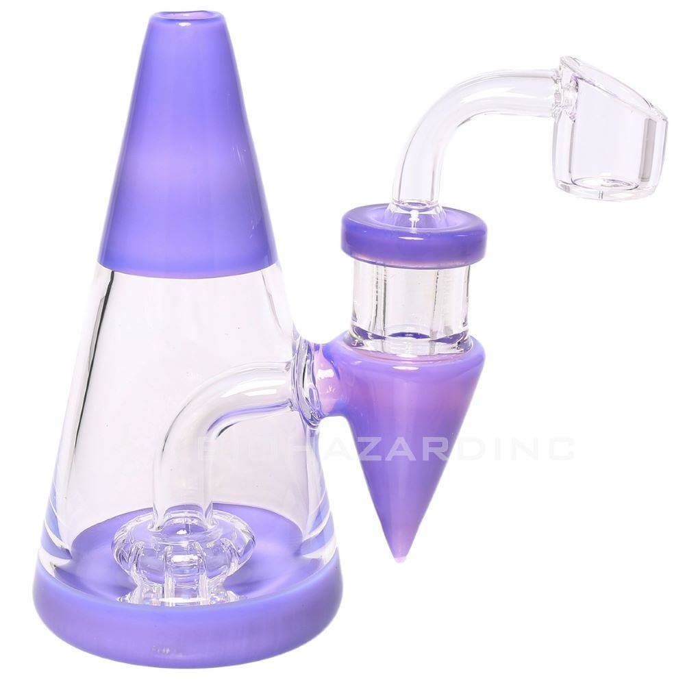 Bio Hazard Minimalist 5" Water Pipe Rig - Purple - 4