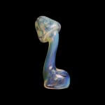 Chameleon Glass | Mushroom Stand Up Glass Pipe | A Whimsical Delight for Your Collection