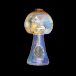 Chameleon Glass | Mellow Portobello Mushroom Fumed Hand Pipe | Colorful Collectible with a Fun Twist