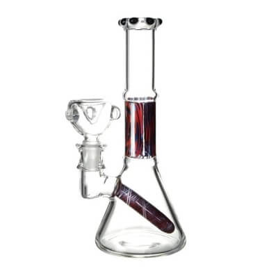 7" Black & Reversible Water Pipe - 01