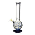 420º Below | USA Straight Neck Raked Glass Egg Water Pipe w/ Ice Catcher - 11"