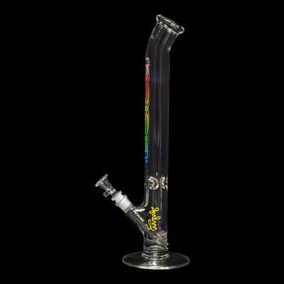 ROOR Classic 18" Straight Tube Bent Neck "Rasta Outline" 01