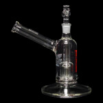 ROOR Tech | 8" Fixed Stem Barrel Bubbler - Red | Sturdy Craftsmanship for Superior Sessions