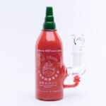 Empire Glassworks | Sriracha Bottle Mini Water Pipe - 14mm Themed | Spice Up Your Sessions with Artistry