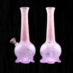 Chameleon Glass | 12" Calcifers Sand Castle Water Pipe - Pink | The Perfect Blend of Elegance and Efficiency