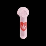 Chameleon Glass | I Love Cannabis Hand Pipe - Pink | Express Your Love in Pink Style