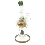 Antidote Glass | 10" Faberge Egg Recycler Water Pipe | The Pinnacle of Artful Filtration